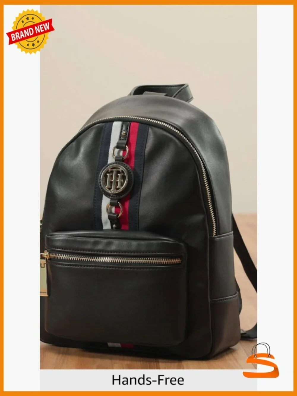 Mini Nylon Backpack with Adjustable Straps and Multiple Pockets